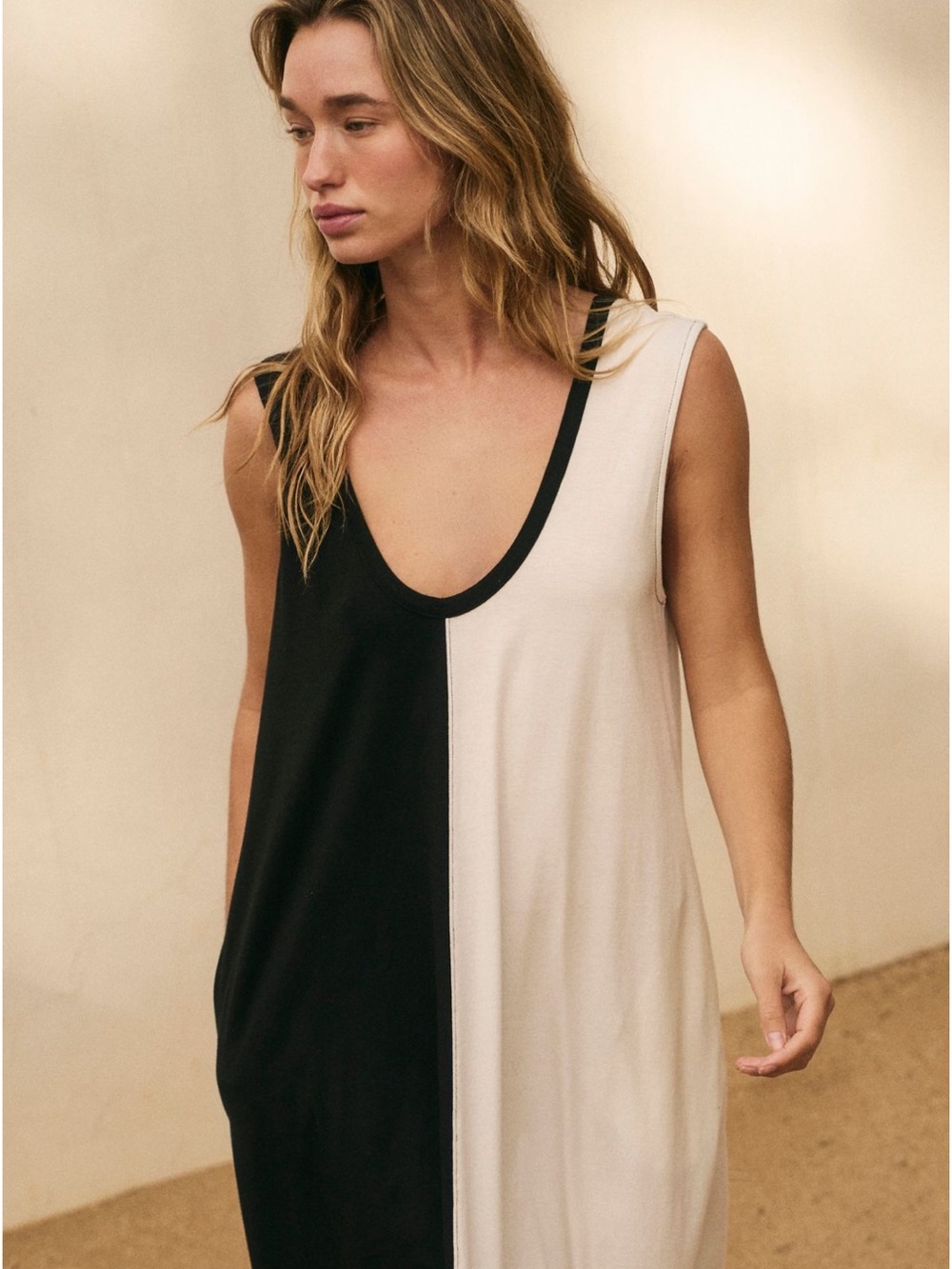 Free People black and white maxi dress - Picture 3 of 6